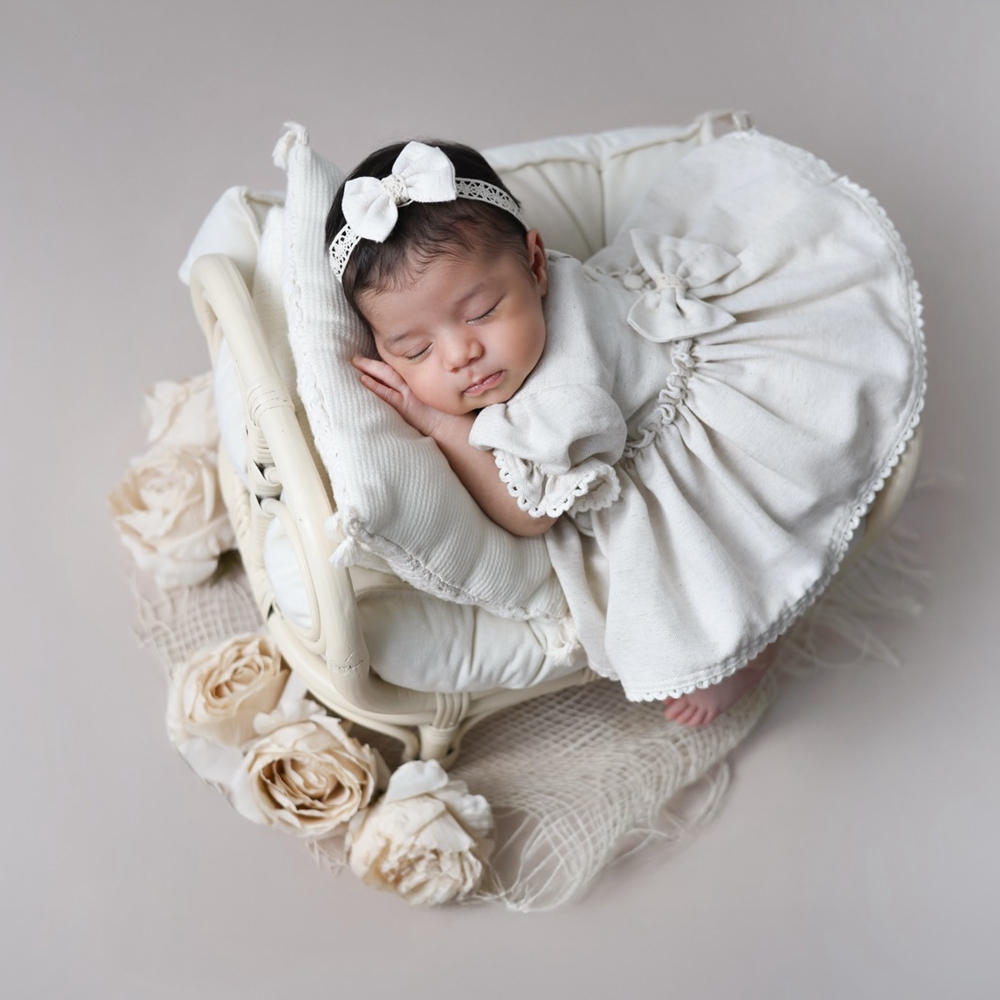 Baby Products Useful - Pasgeboren fotografie rekwisieten babymeisjeskleding kanten rug