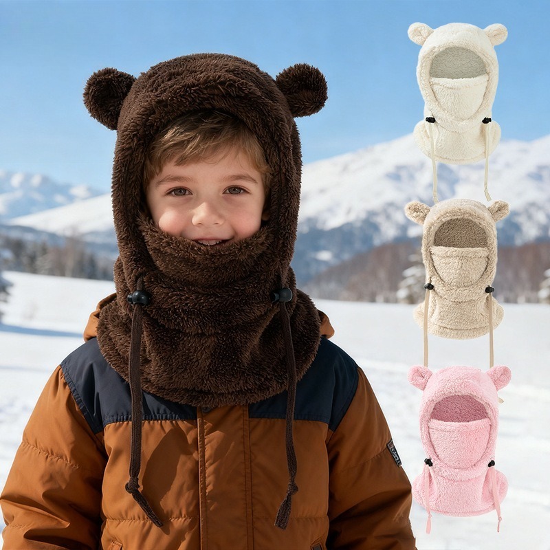 Baby Products For Face - Geïntegreerde koudebestendige hoed en sjaal, winterkoudebestendig