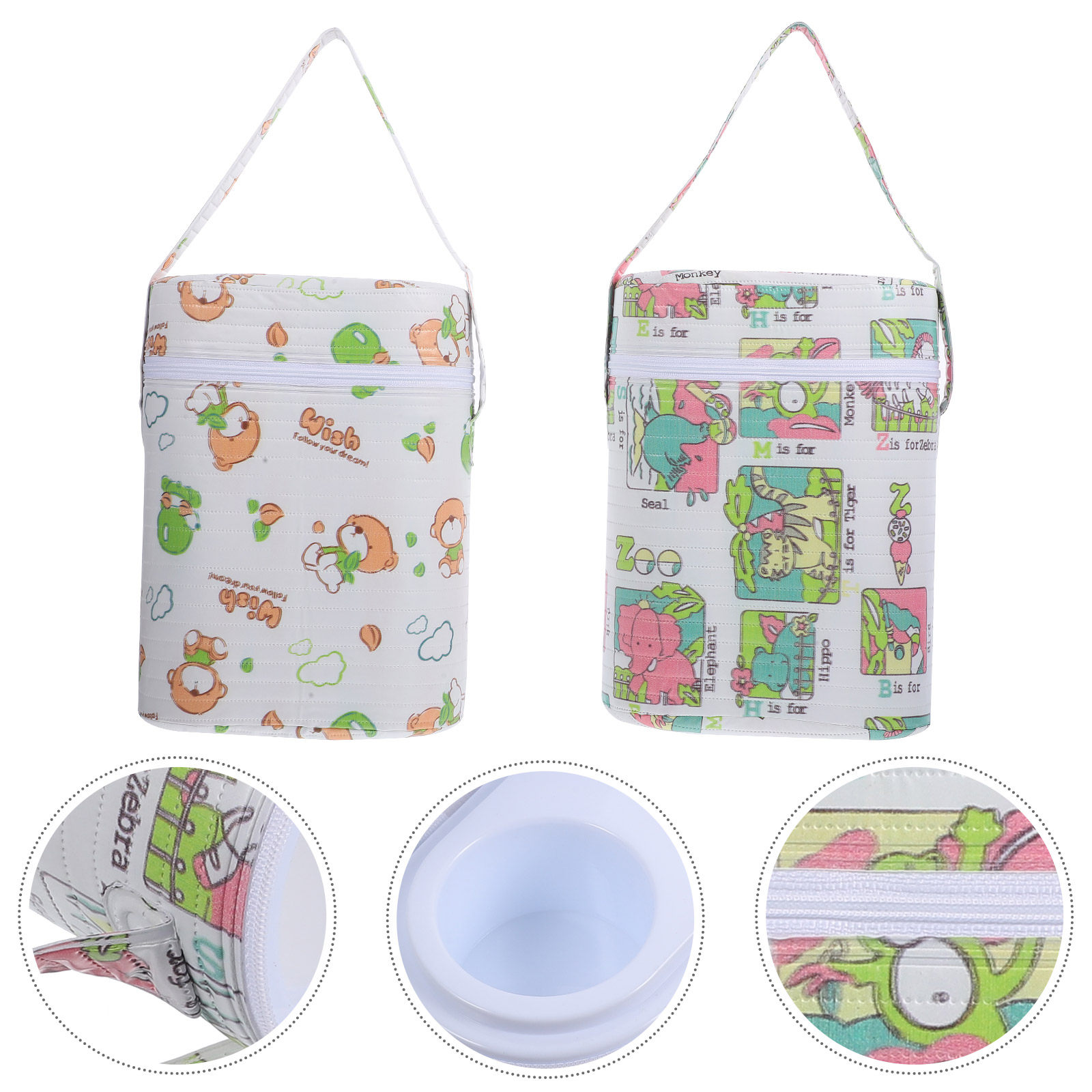 Portable Bottle Warmer - PVC Dubbelwandige Geïsoleerde Emmer met Schuimlaag,