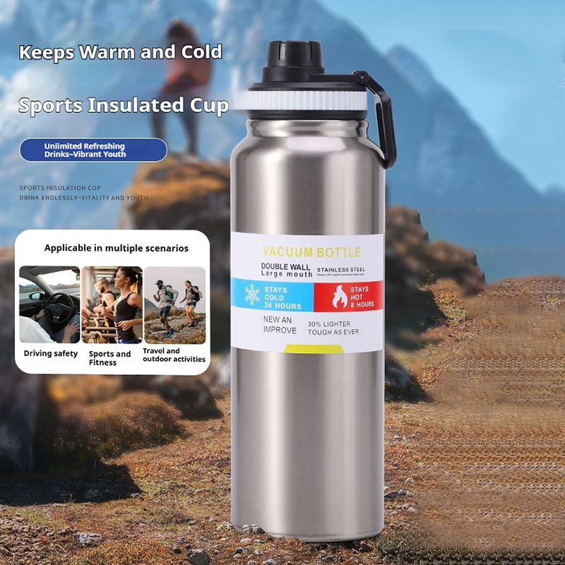 Portable Bottle Warmer - 600/800/1000ML RVS Geïsoleerde Beker Outdoor Thermos