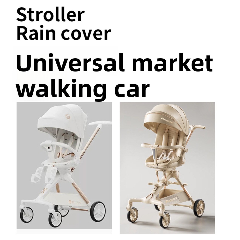 Stroller Rain Cover - Transparante kinderwagens Regendichte hoes Winddicht Waterdicht