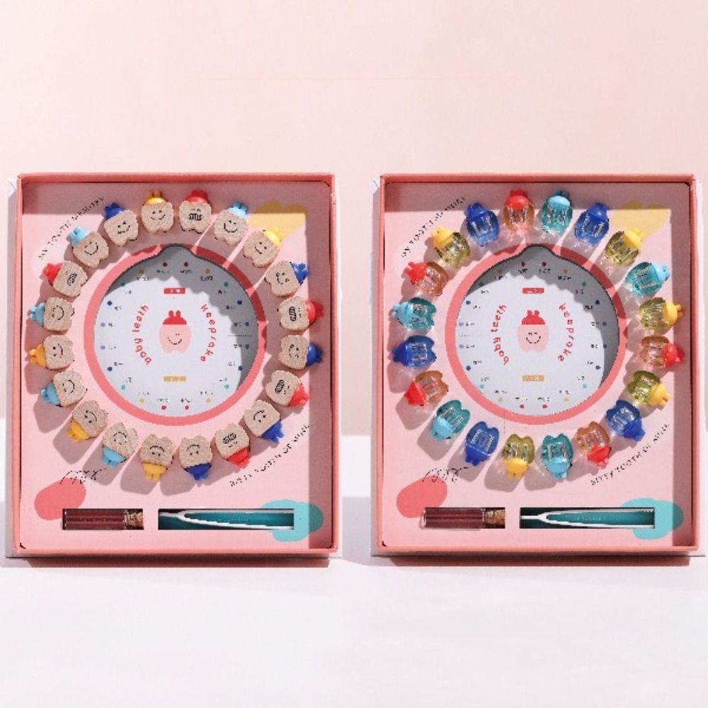Baby Products Storage Box - Houten Baby Tandendoosje Cartoon Opbergdoos Melktanden
