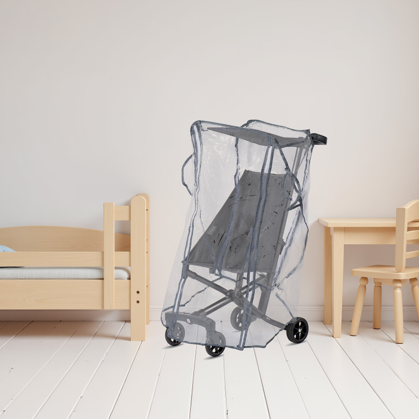 Stroller Rain Cover - Eva Kinderwagen Regenhoes Transparant Winddicht Waterdicht