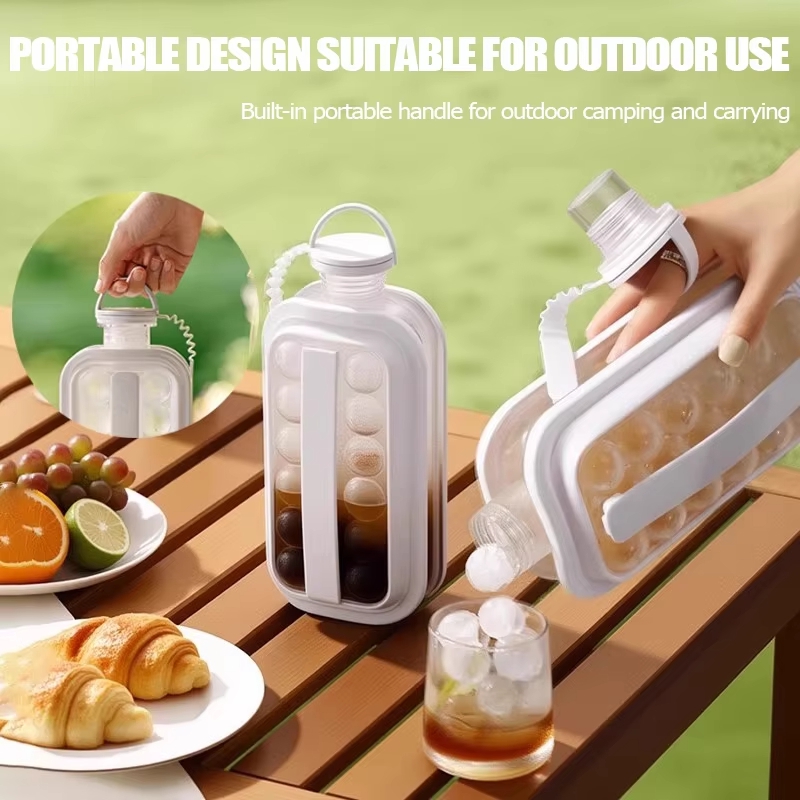 Portable Bottle Warmer - IJsblokjesvorm 2-in-1 draagbare waterfles ijsblokjesvorm met
