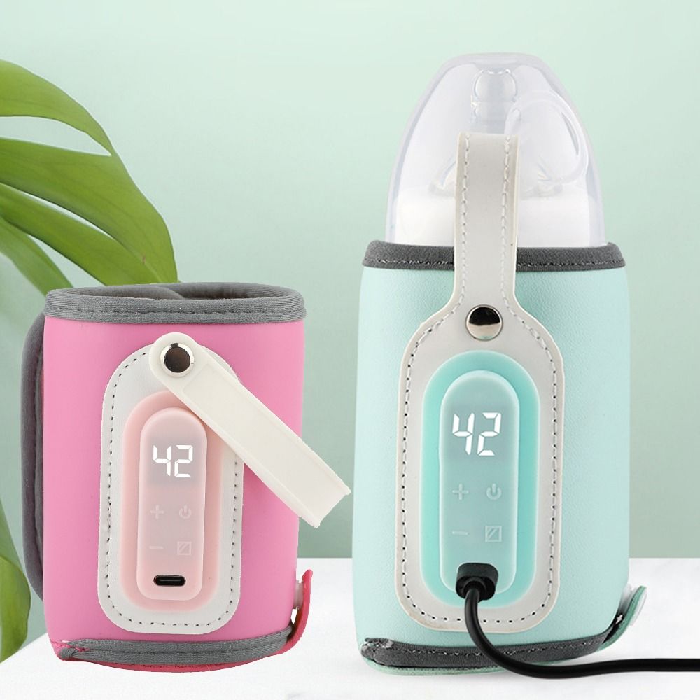 Portable Bottle Warmer - LED-display Draagbare babyflessenwarmer Temperatuuraanpassing 24 uur