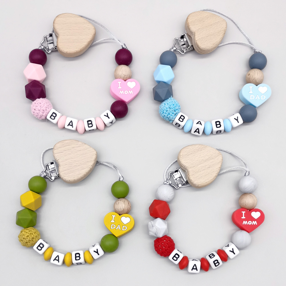Baby Products For Gift - Aanpasbare gepersonaliseerde naam baby bijtring fopspeen