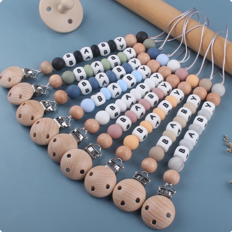 Baby Products For Gift - Dummy Houder Clip Maatwerk Naam Siliconen