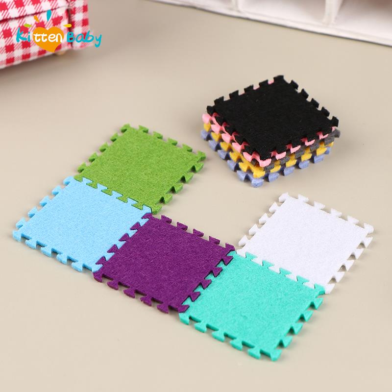 Play Mat - 1:12 Poppenhuis Miniatuur Diy Jigsaw Pluche