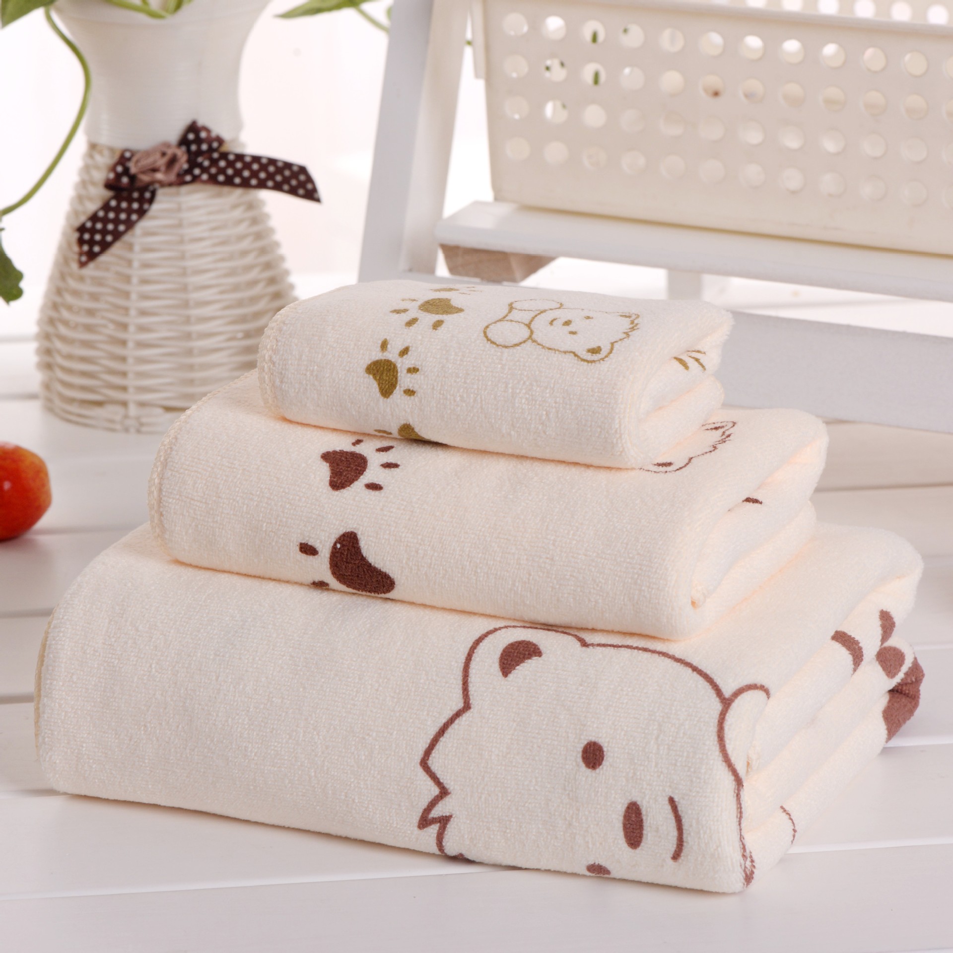3 stuks Cartoon Beer Baby Badh - Baby Products For Face recensie en prijs