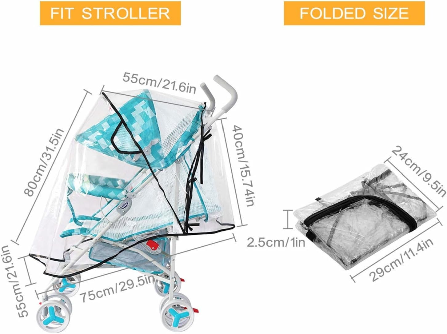 Kinderwagen Regenhoes, Univers - Stroller Rain Cover recensie en prijs