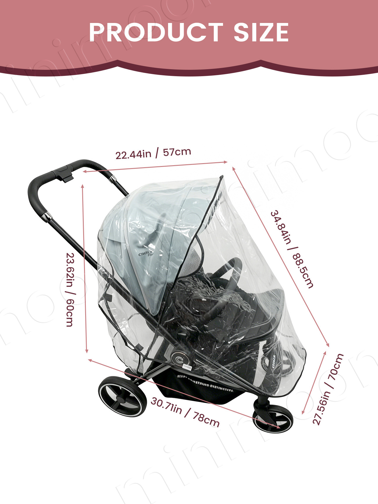 Universele waterdichte kinderw - Stroller Rain Cover recensie en prijs
