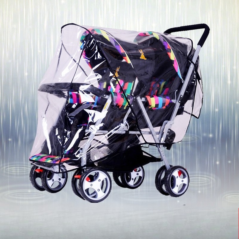 Twin kinderwagen regenhoes dub - Stroller Rain Cover recensie en prijs