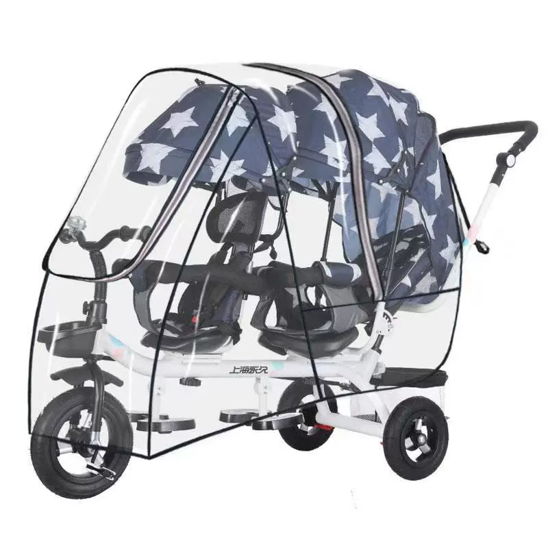 Twin kinderwagen regenhoes dub - Stroller Rain Cover recensie en prijs
