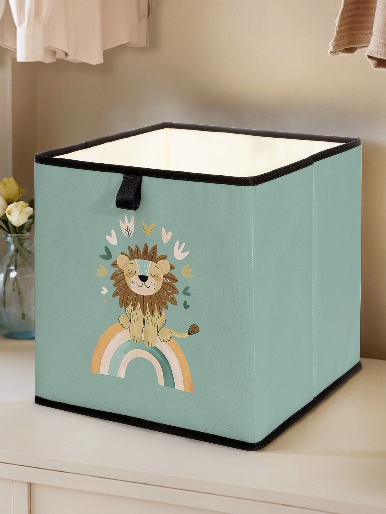 Schattige leeuw regenboogprint - Baby Products Storage Box recensie en prijs