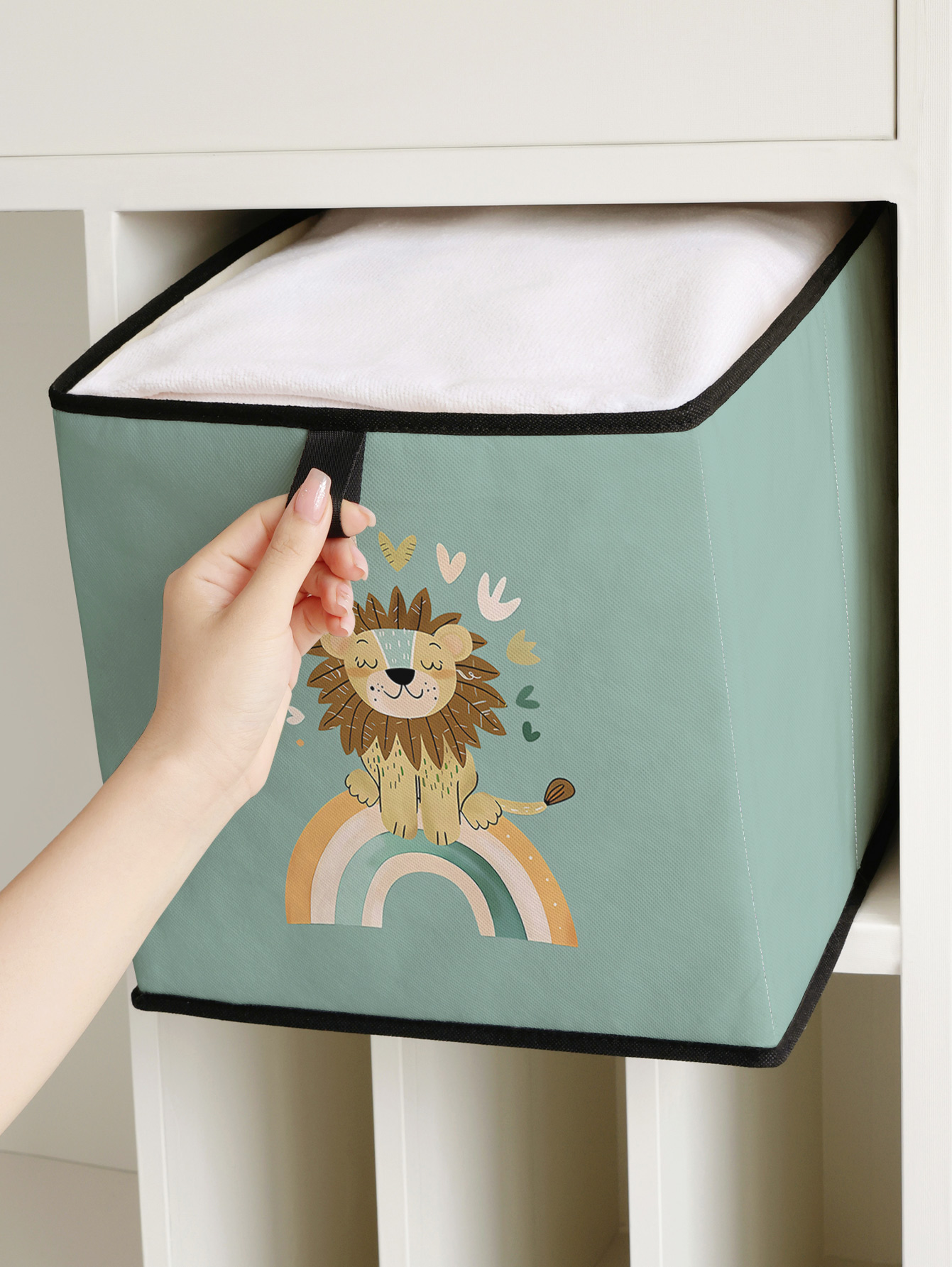 Schattige leeuw regenboogprint - Baby Products Storage Box recensie en prijs