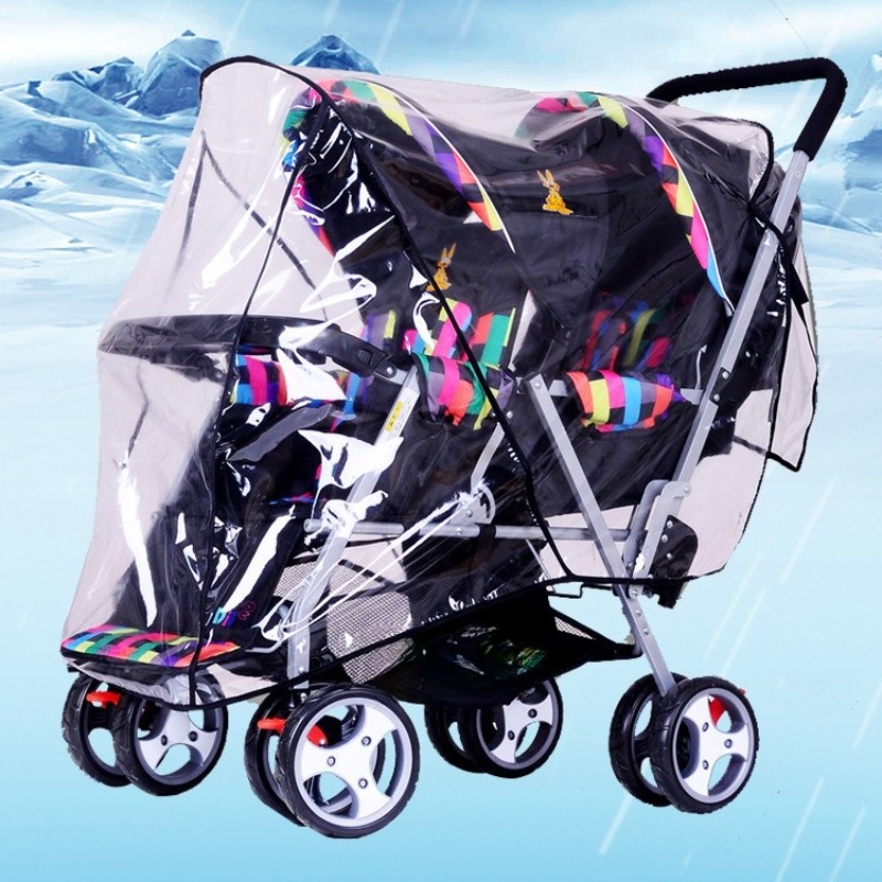 Dubbele zitplaatsen Twin Baby  - Stroller Rain Cover recensie en prijs